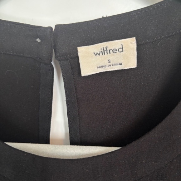 Aritzia Wilfred Launay Blouse Size Small Black - Picture 8 of 10